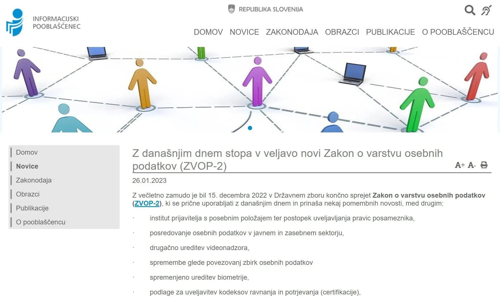 VARSTVO OSEBNIH PODATKOV